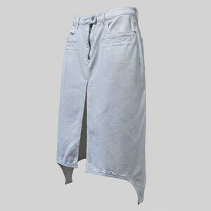 COURREGES - WHITE DENIM SKIRT - SIZE 36 - S